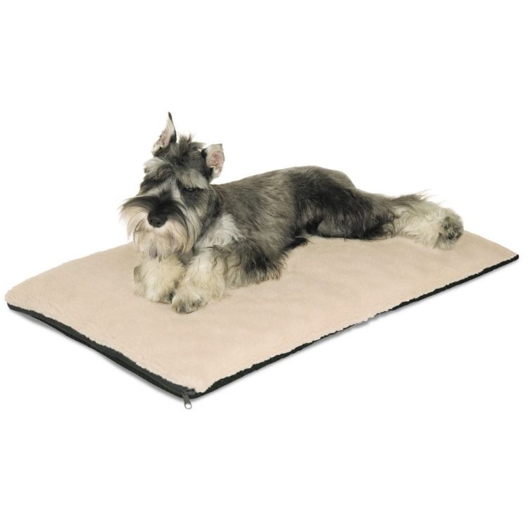 K&H Pet Products Ortho Thermo Pet Bed Medium White / Green  17" x 27" x 3"