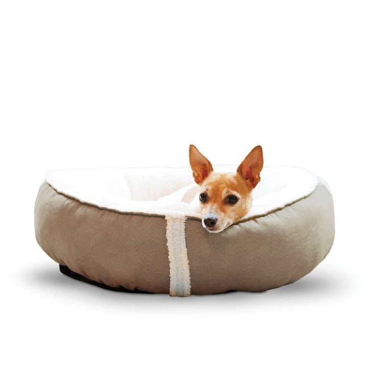 K&H Pet Products Sleepy Nest Pet Bed Medium Caramel 24" x 24" 