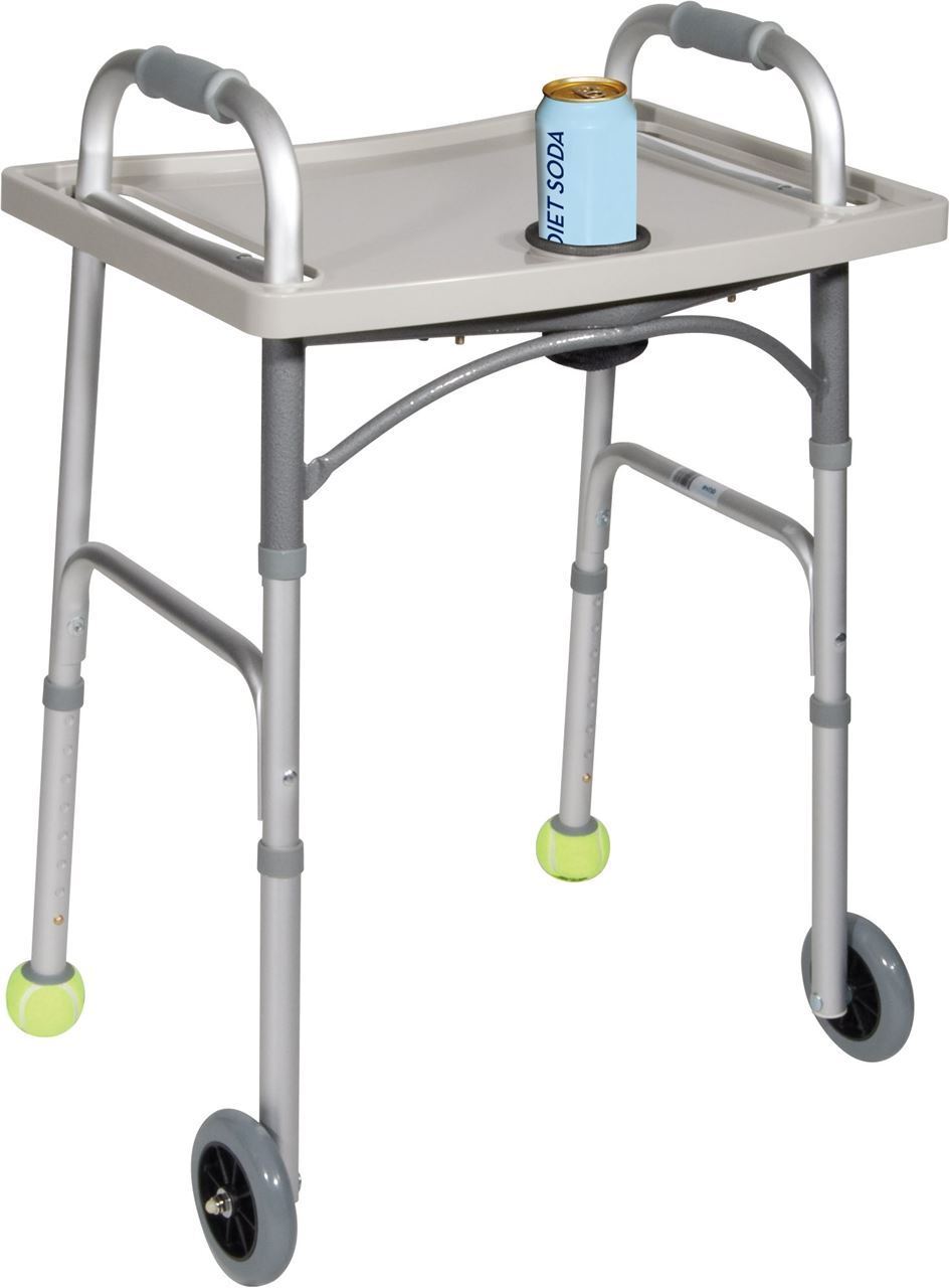 Universal Walker Tray with Cup Holder,The walker tray that is easy to fit and can be used with