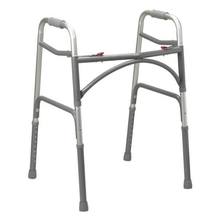 Bariatric Aluminum Folding Walker- Two Button