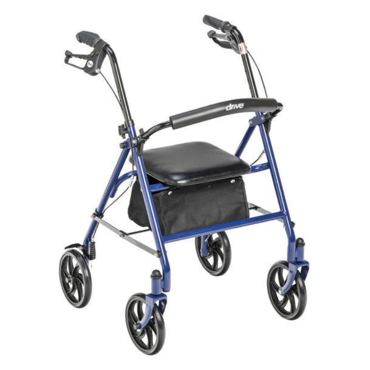 Durable 4 Wheel Rollator with 7.5 Casters