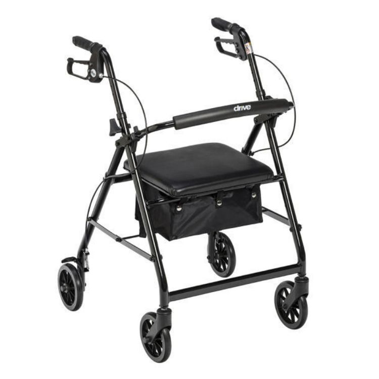 Aluminum Rollator, 6 Casters