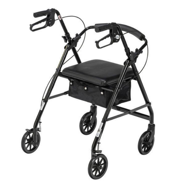 Aluminum Rollator, 6 Casters