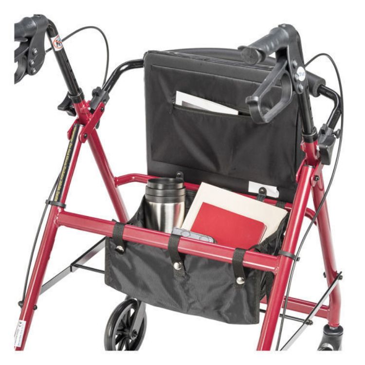 Aluminum Rollator, 6 Casters