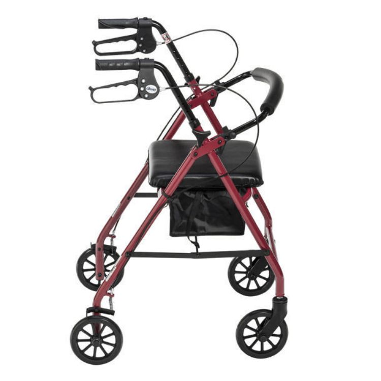 Aluminum Rollator, 6 Casters