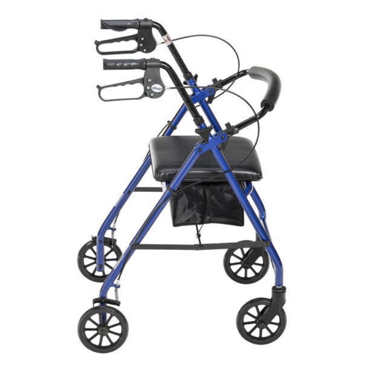 Aluminum Rollator, 6 Casters