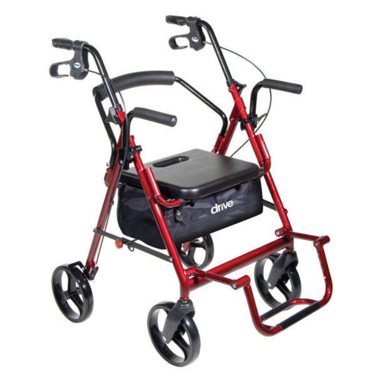 Duet Rollator/Transport Chair, 8" Casters