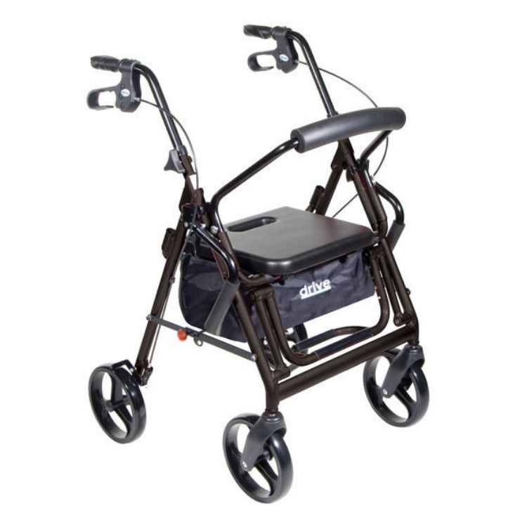 Duet Rollator/Transport Chair, 8" Casters