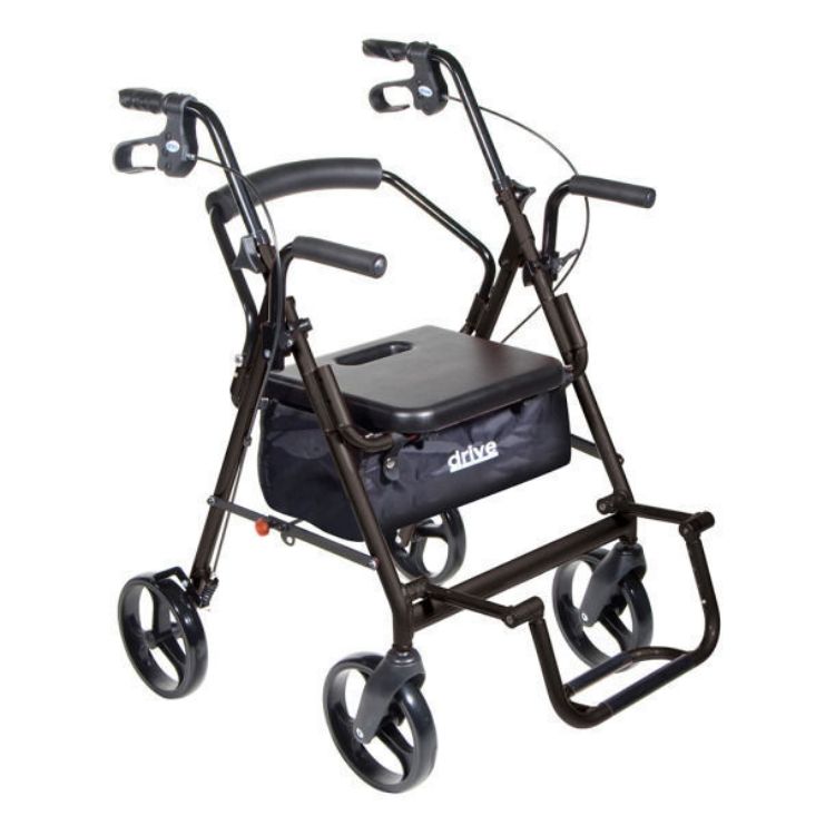 Duet Rollator/Transport Chair, 8" Casters