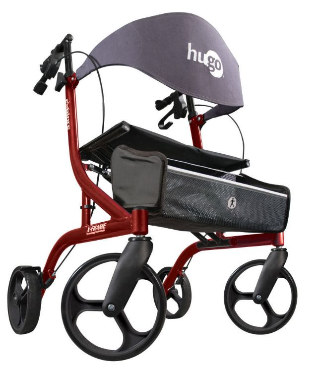 Hugo eXplore Side-Fold Rolling walker with a Seat