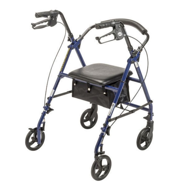 Steel Rollator with 6” Wheels, Knockdown