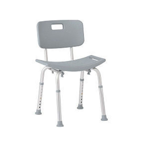 MEDLINE BATH/SHOWER CHAIR WITH BACK HHCS