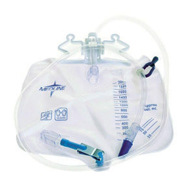 MEDLINE URIN DRAIN BAG WITH METAL CLAMP, 2L| HHCS