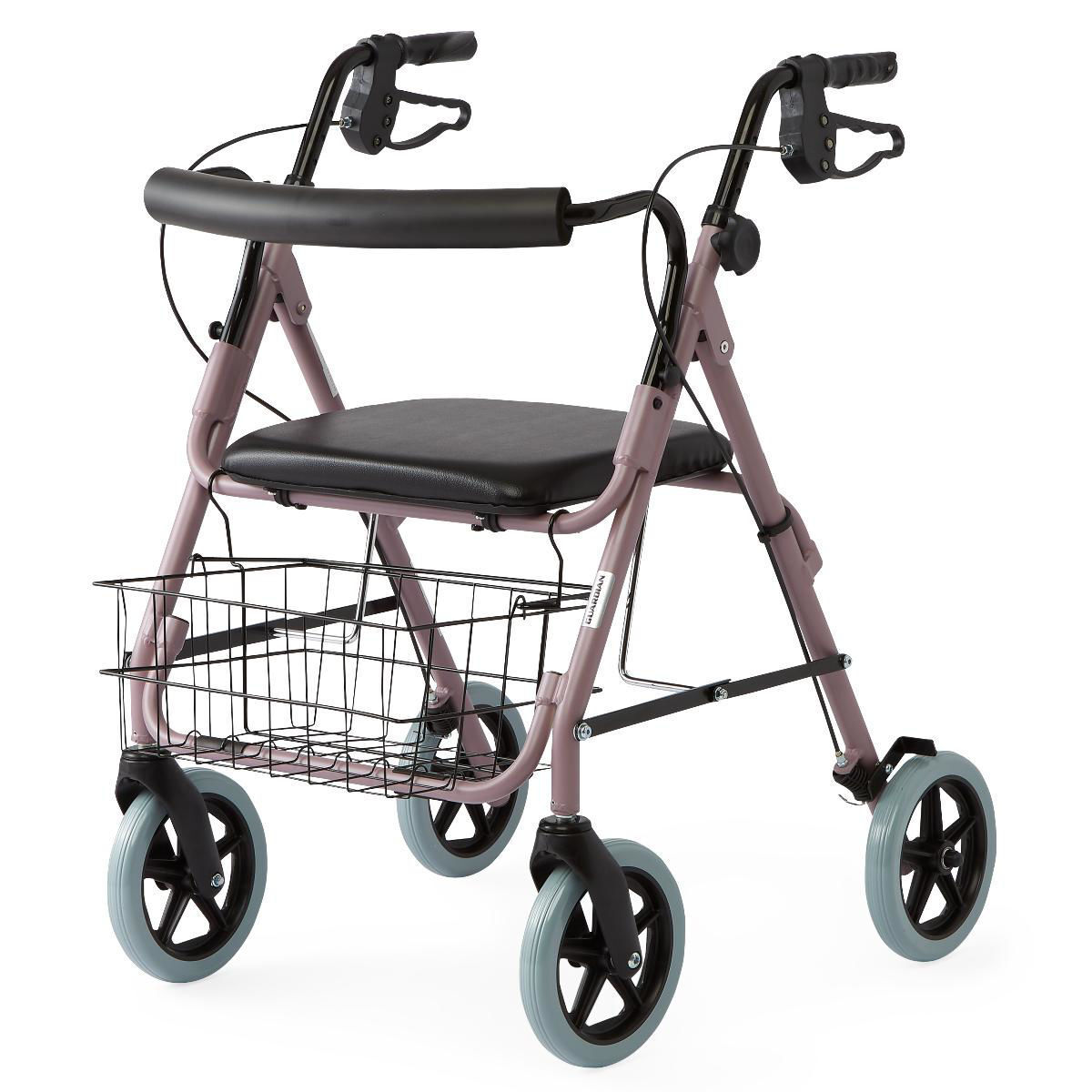 MEDLINE GUARDIAN DLX ROLLATOR WALKER WITH 8