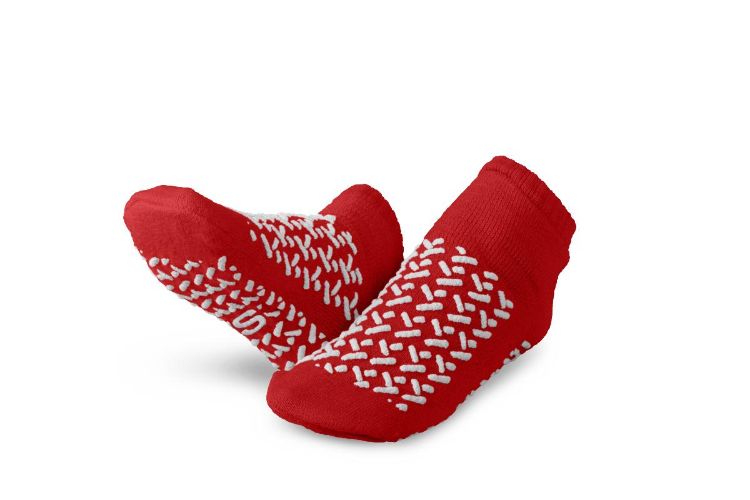 Medline Double Tread Terry Patient Slipper Socks