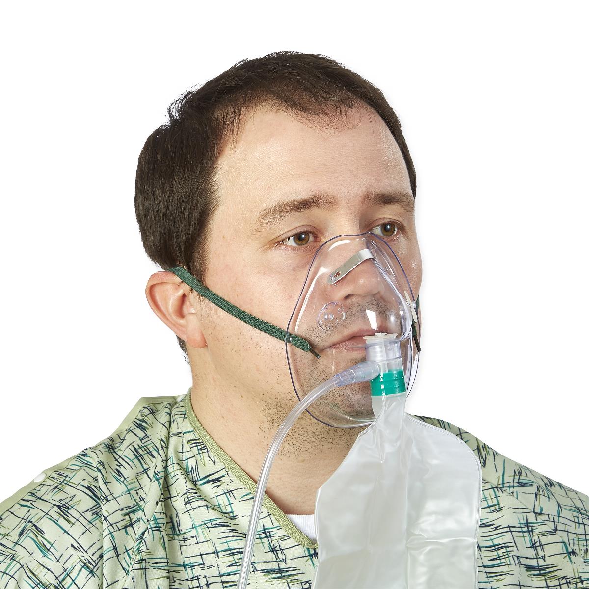 Medline Oxygen Mask With Standard Connector, Partial Non Rebreather ...