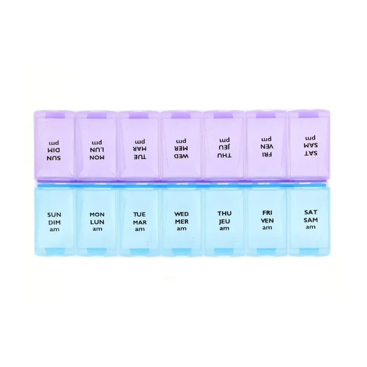 7 Day Pill Organizer with AM and PM compartments