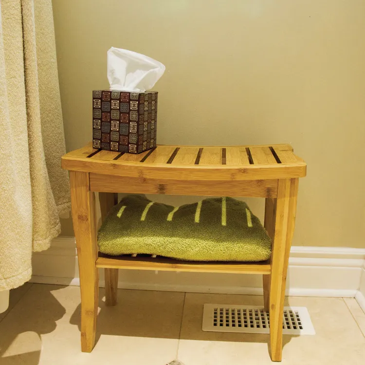 Bamboo Shower Bench