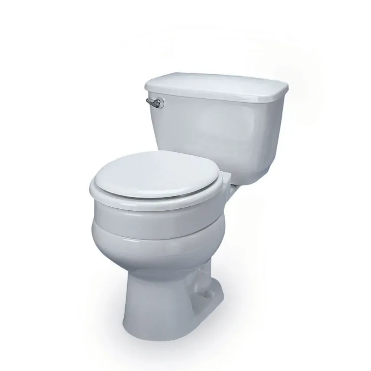 Hinged Elevated Toilet Seat Elongated