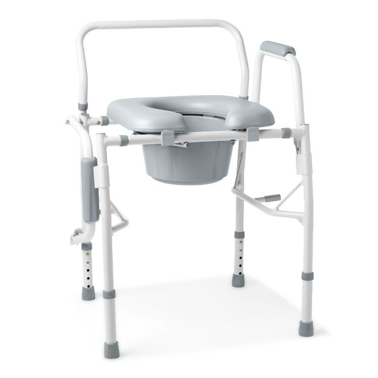 Medline Padded Drop Arm Commode