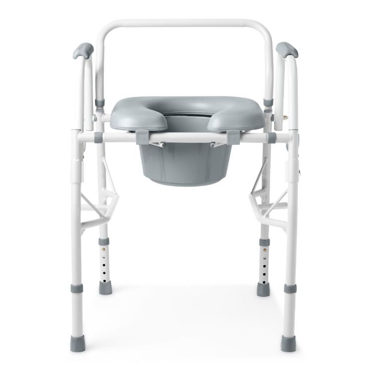 Medline Padded Drop Arm Commode