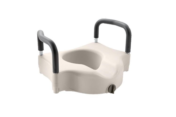 Medline Elevated Locking Toilet Seat with Arms