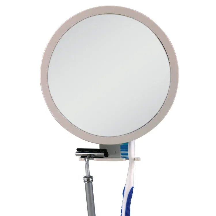 Fog Free Shower Mirror w/5X Adjustable Magnification