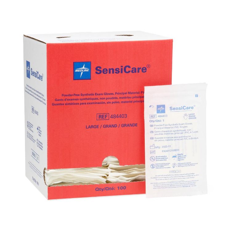 Medline SensiCare Sterile Powder Free Exam Gloves