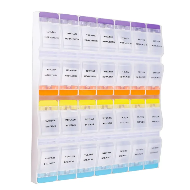 Easy Open, 4 x Daily, Weekly, Pill Planner