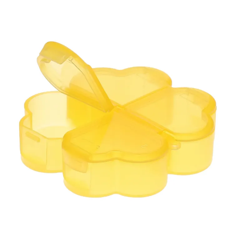 Yellow 4 Leaf Clover Pillbox