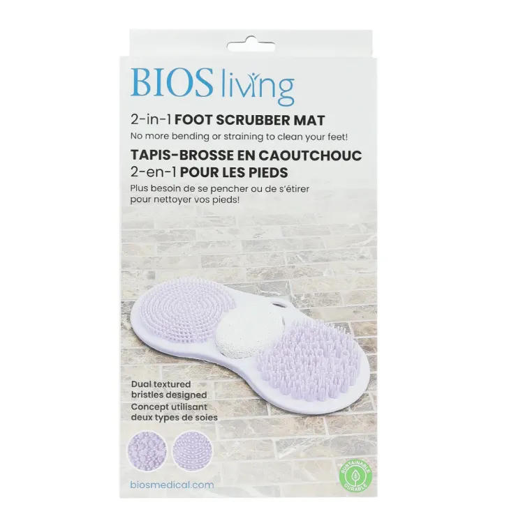 2-in-1 Foot Scrubber Mat