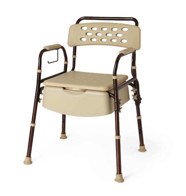 Medline Bedside Commode with Microban Protection