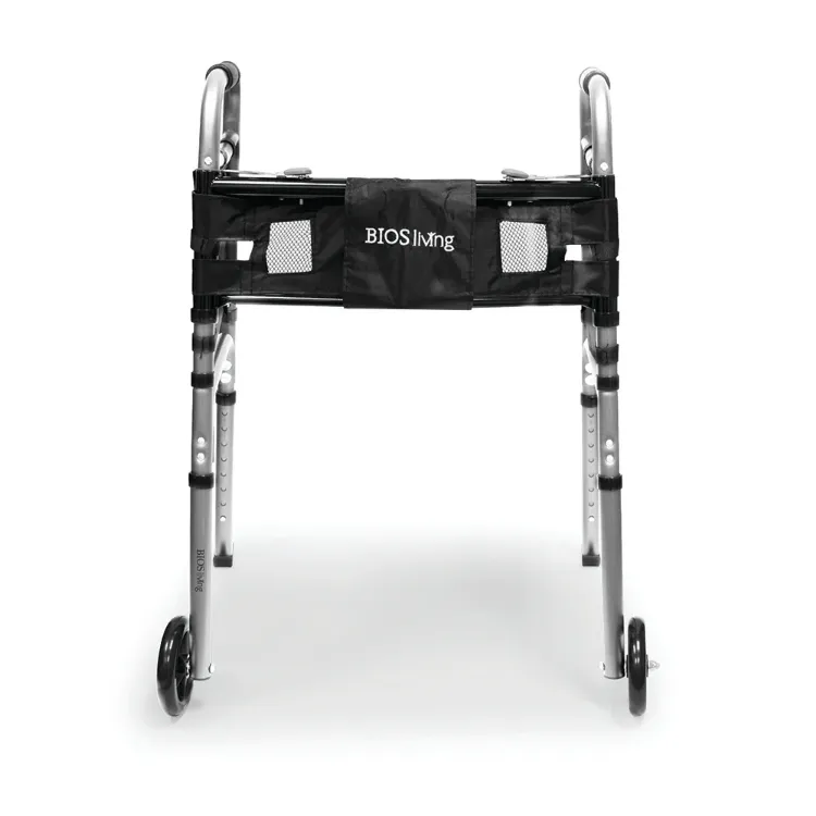 Deluxe Folding Walker w/Wheels