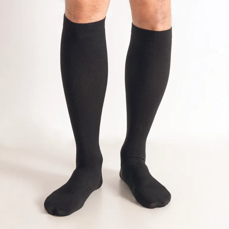 Men Compression Trouser Socks Black