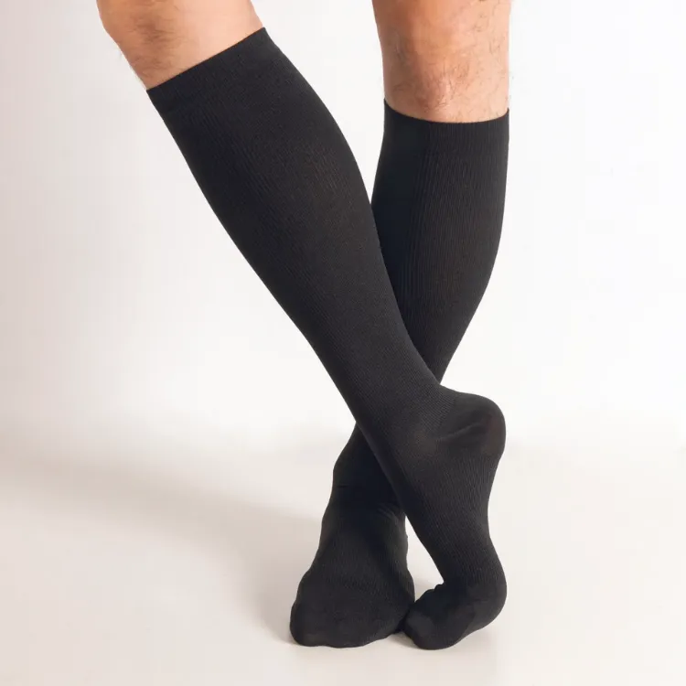 Men Compression Trouser Socks Black