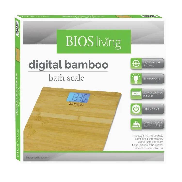 Bamboo Bathroom Scale