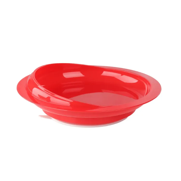 Scooper Plate with Suction Cup Base (Red)