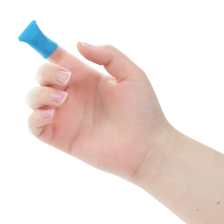 Blue Metal Detectable Fingertip Bandages