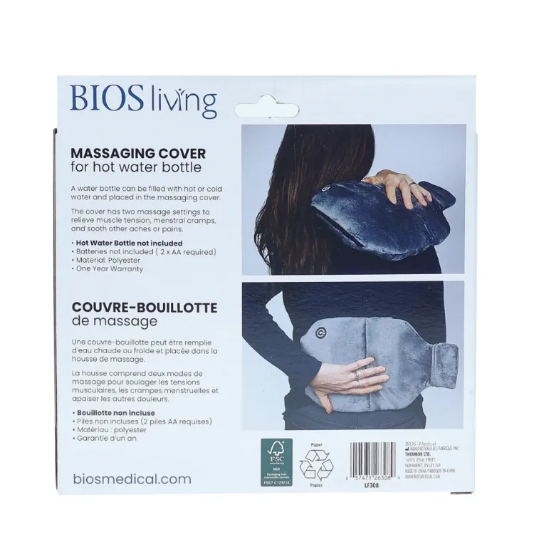 Massaging Cover for Hot Water Bottle