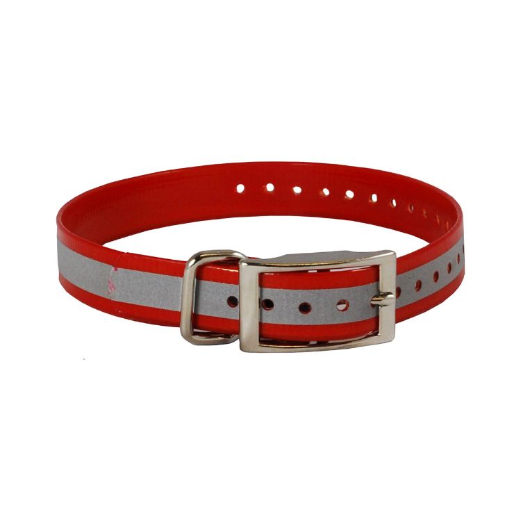 Reflective Collar Strap 1" Red