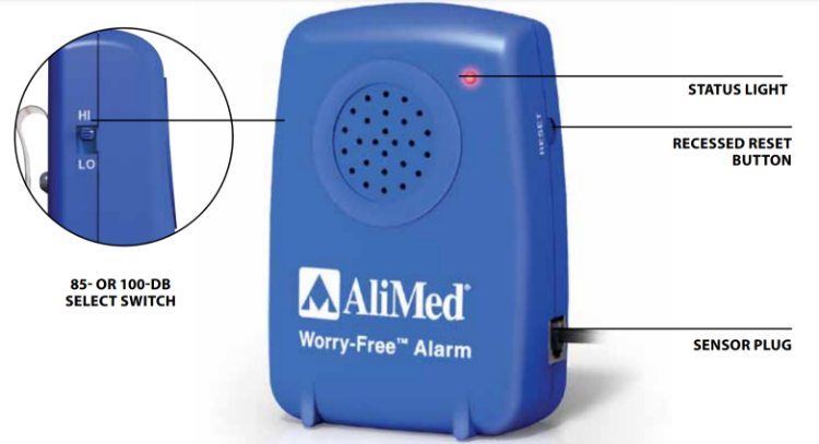 Worry Free Fall Alarm - Alarm with Bed Sensor Pad