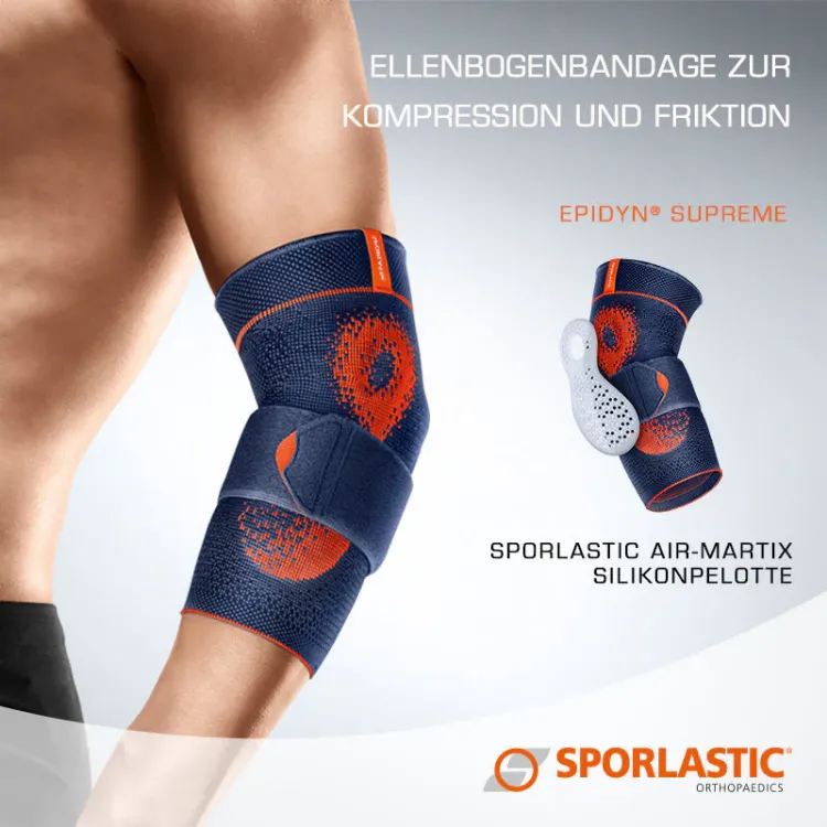 Epidyn Supreme Elbow Support I Blue and Orange